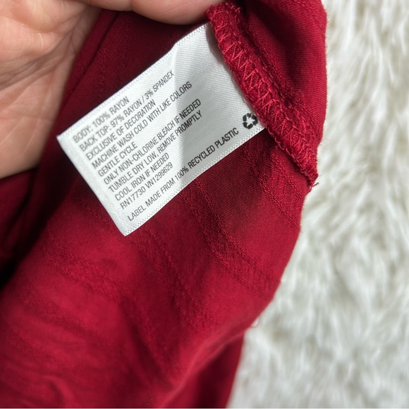 Knox Rose Long Sleeve Embroidered Blouse size M. - Picture 8 of 9